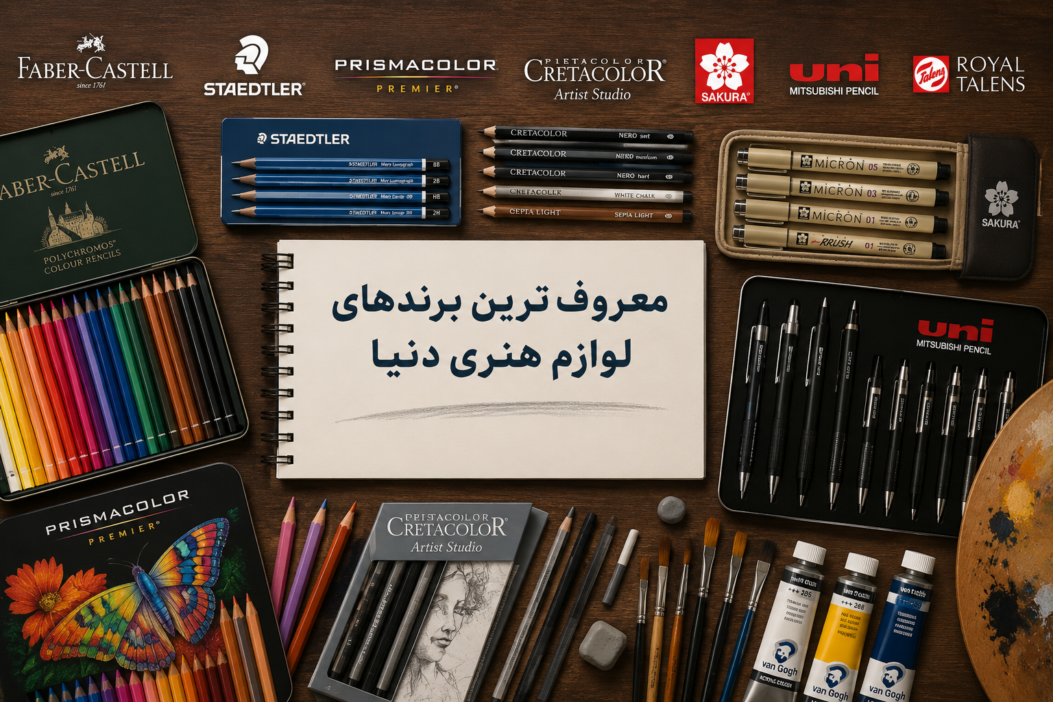 معروف‌ترین برندهای لوازم هنری دنیا؛ کدام برند برای شما مناسب‌تر است؟