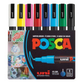 ماژیک یونی مدل POSCA 5M بسته 8 عددی