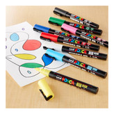 ماژیک یونی مدل POSCA 5M بسته 16 عددی