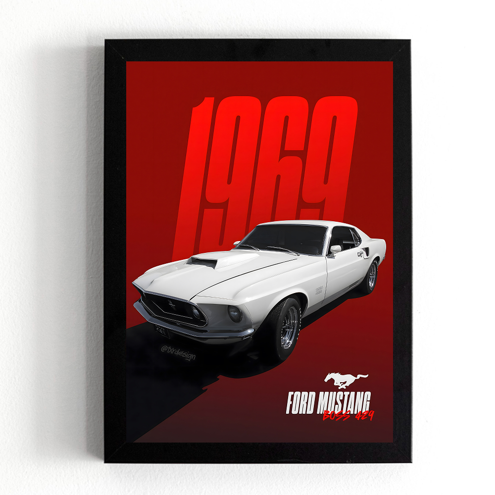 تابلو طرح ماشین فورد موستانگ (Mustang) کد 1107