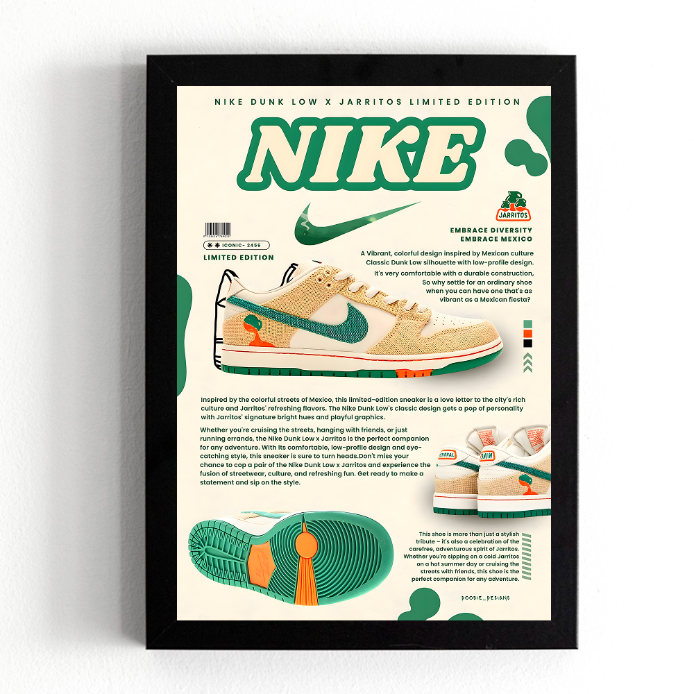 تابلو طرح کفش نایک (Nike) کد 1111