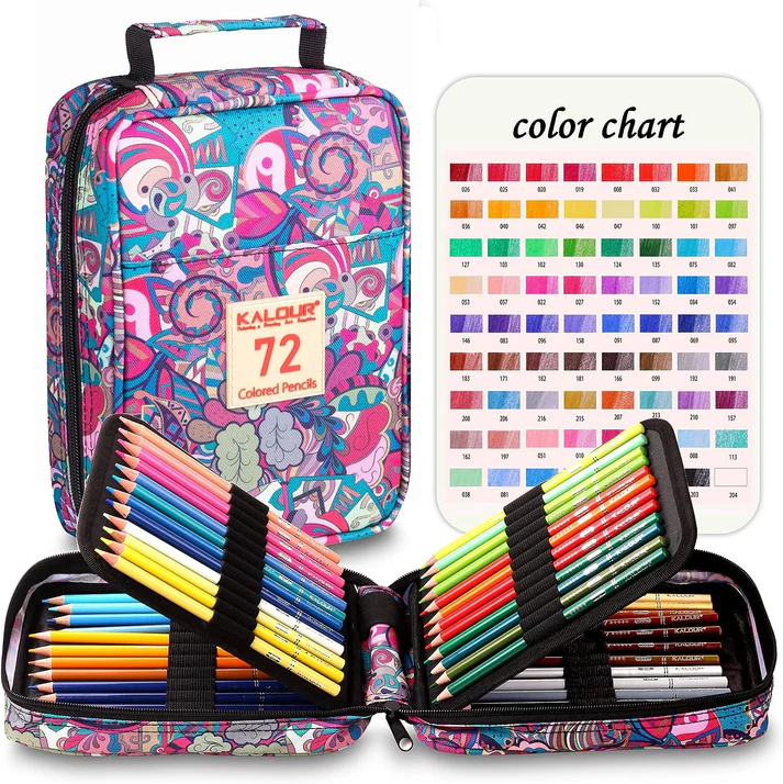 مدادرنگی 72 رنگ کیفی کالور کد 2