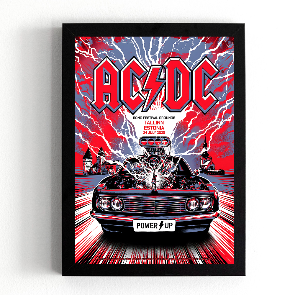 تابلو طرح گروه موسیقی ACDC کد 1142