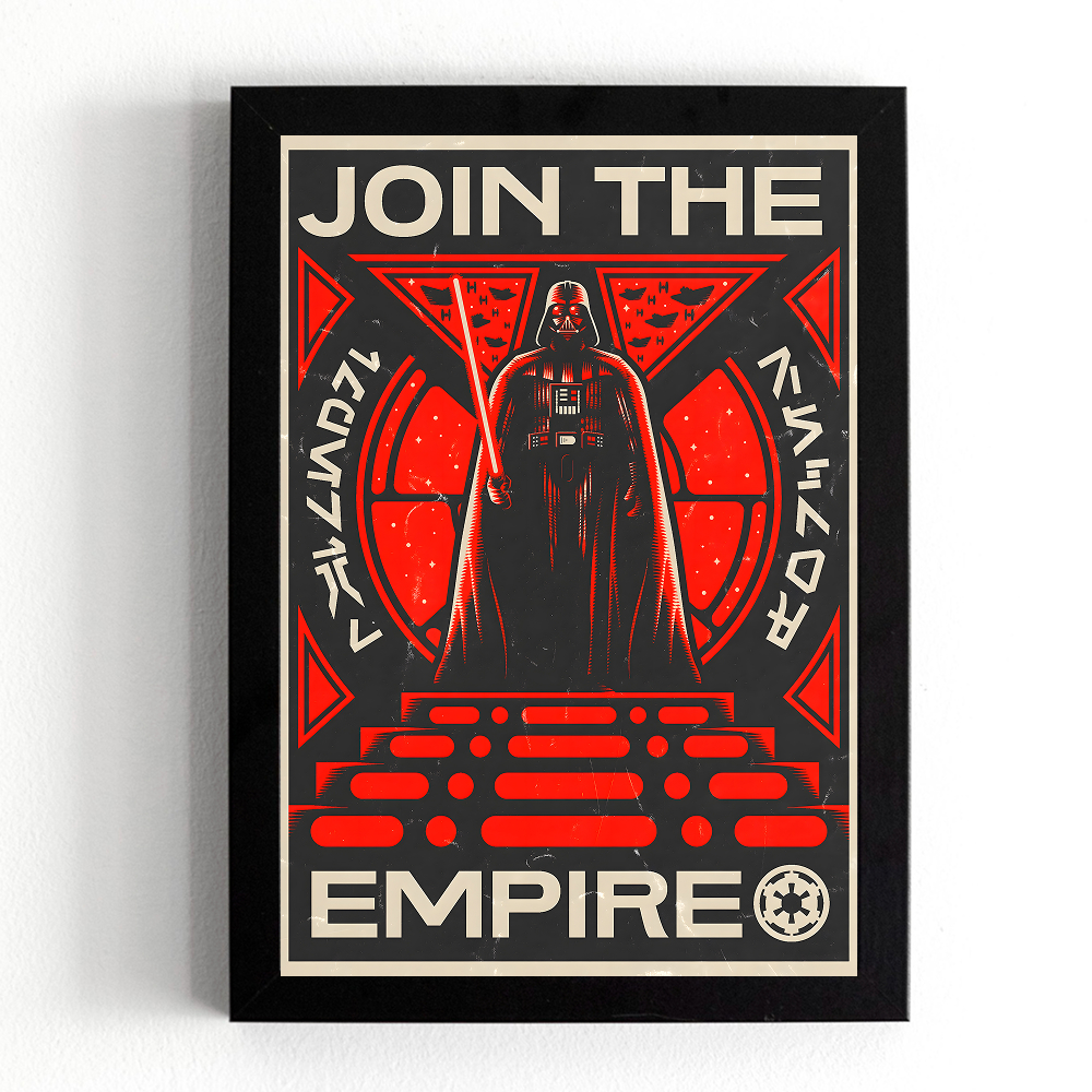 تابلو طرح دارث ویدر استاروارز (Star Wars) کد 1167