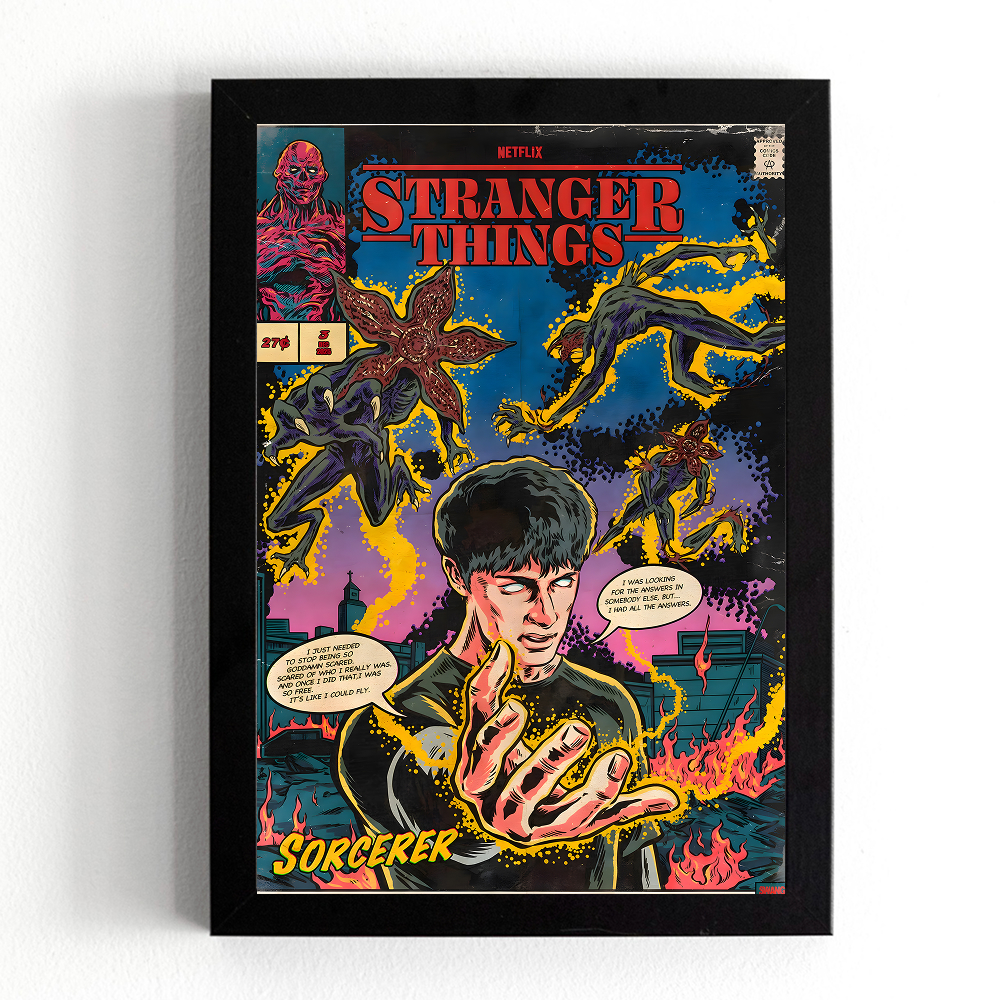 تابلو طرح Stranger Things (استرنجر تینگز) کد 1171