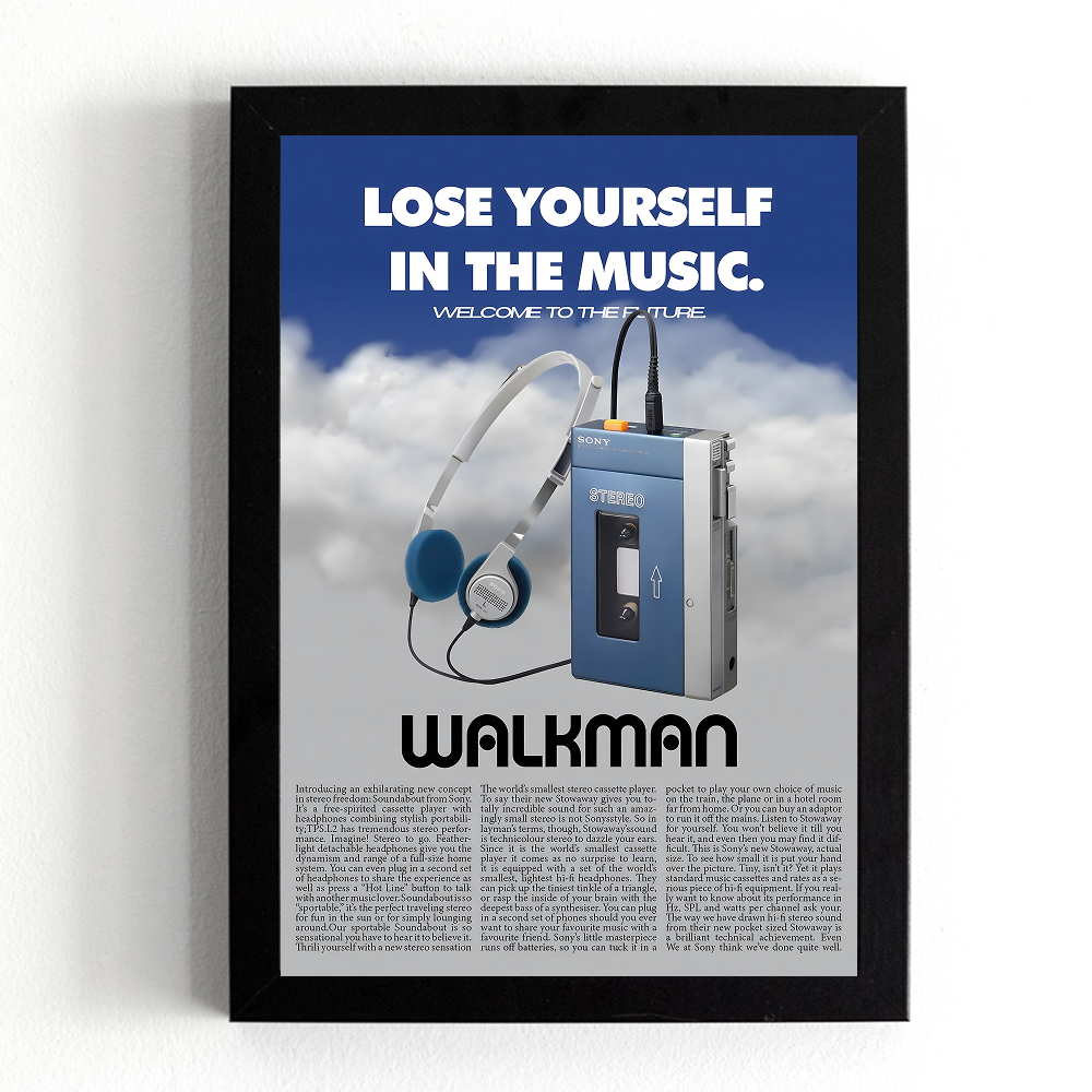 تابلو طرح واکمن (Walkman) کد 1186