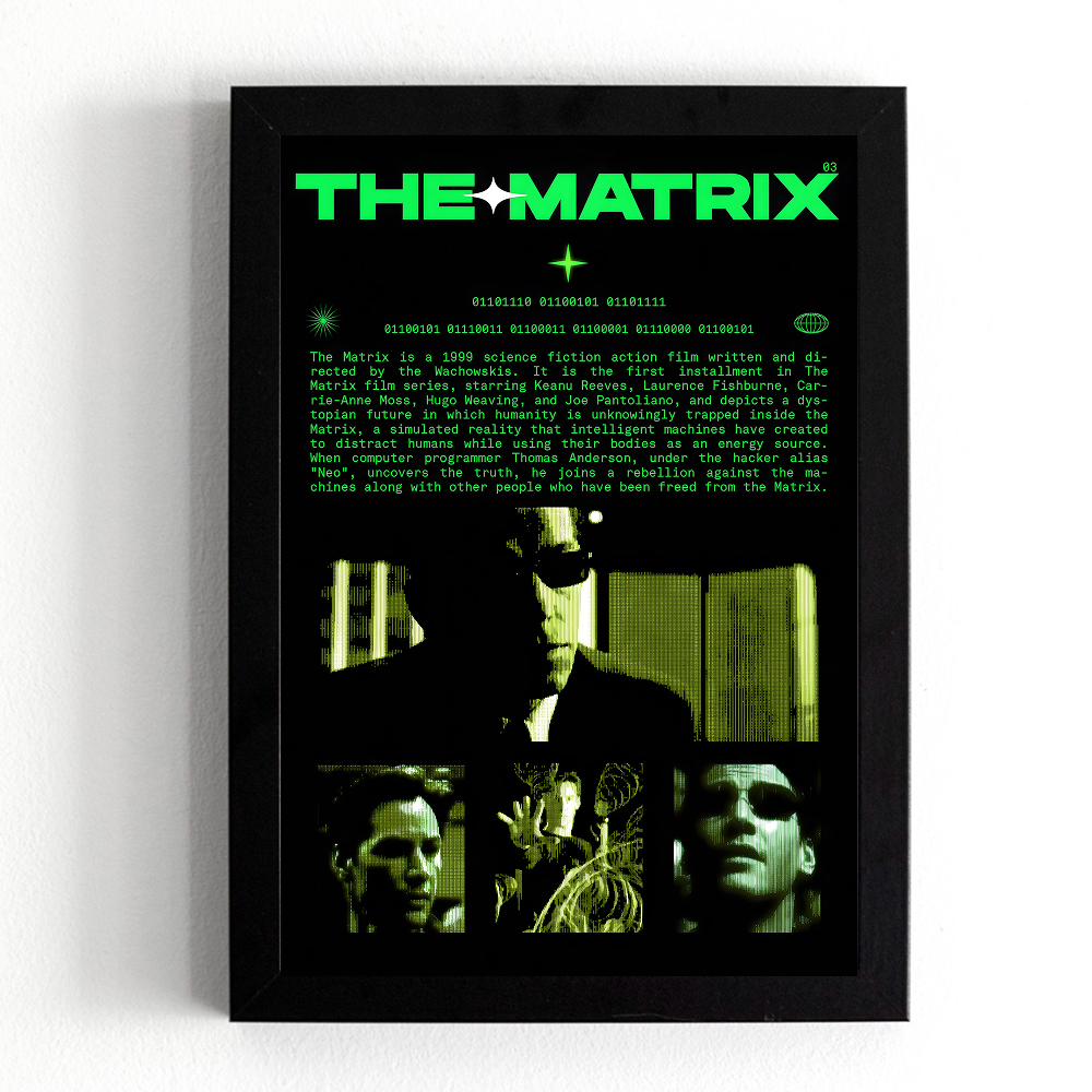 تابلو طرح فیلم ماتریکس (Matrix) کد 1187