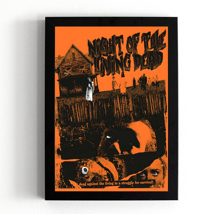تابلو طرح فیلم ترسناک شب مردگان زنده (night of the living dead) کد 1200