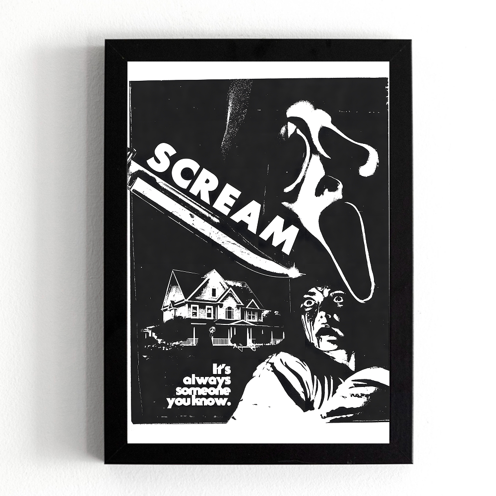 تابلو طرح فیلم ترسناک جیغ (Scream) کد 1204