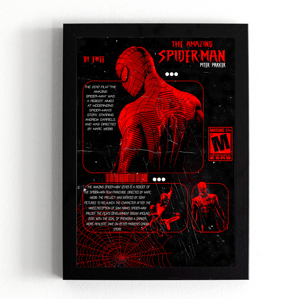تابلو طرح اسپایدرمن (Spidrman) کد 1207