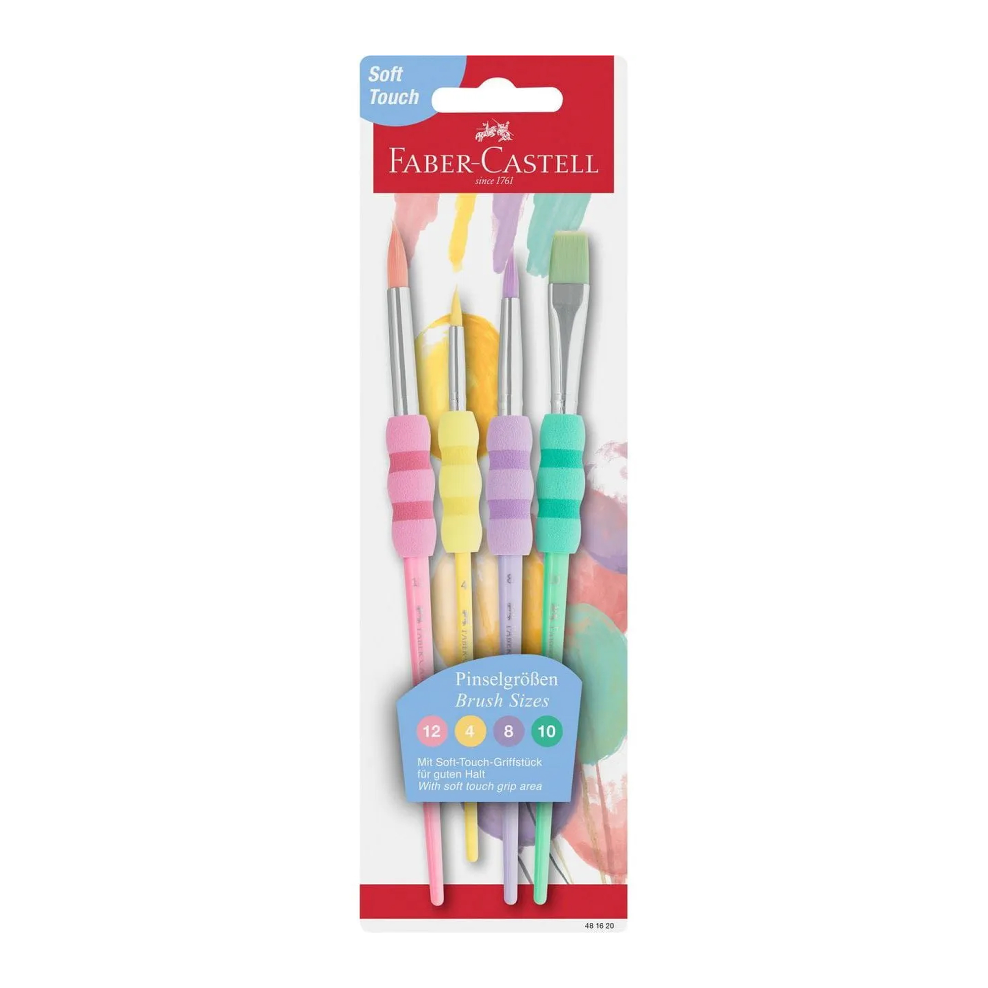 ست قلم مو سافت تاچ فابر کاستل رنگ پاستلی