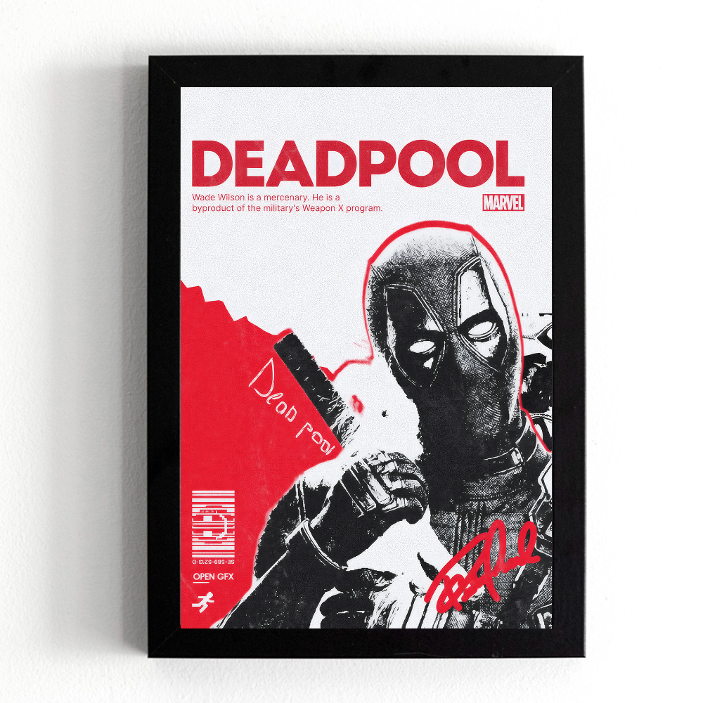 تابلو طرح ددپول (Deadpool) کد 1214